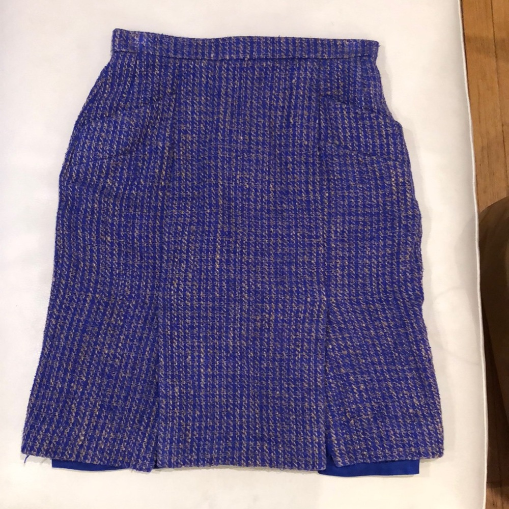 Carlisle purple/tan tweed silk lined skirt